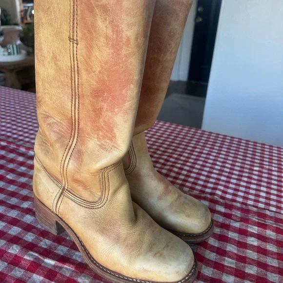 Frye Tan Heeled Boots - Picture 7 of 7
